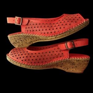 Spring Step Women's Imira Slingback Sandal wedges shoes Sz 38 US (8)